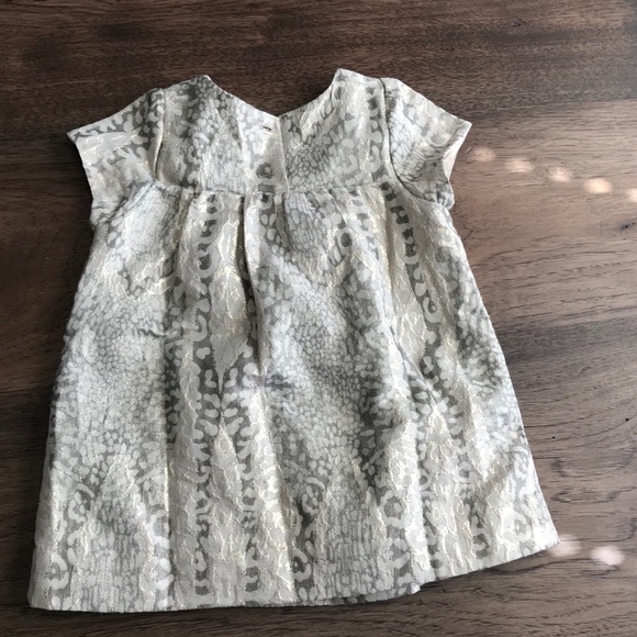 Peek brand 12-18 mos metallic leopard dress - Picture 2 of 3